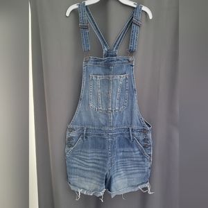 A&F Bib Overall Shorts sz S